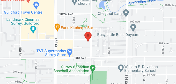map of 412 15388 101 AVENUE